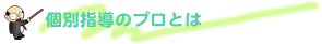 個別指導のプロとは